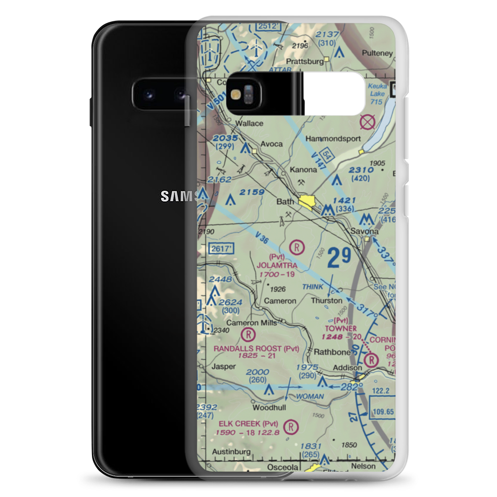 Jolamtra Landing Area Airport (23NY) VFR Sectional Samsung Case Samsung Galaxy S10+ model shown