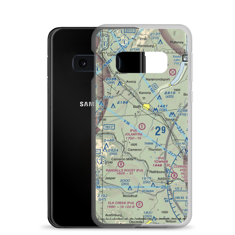 Jolamtra Landing Area Airport (23NY) VFR Sectional Samsung Case Samsung Galaxy S10e model shown