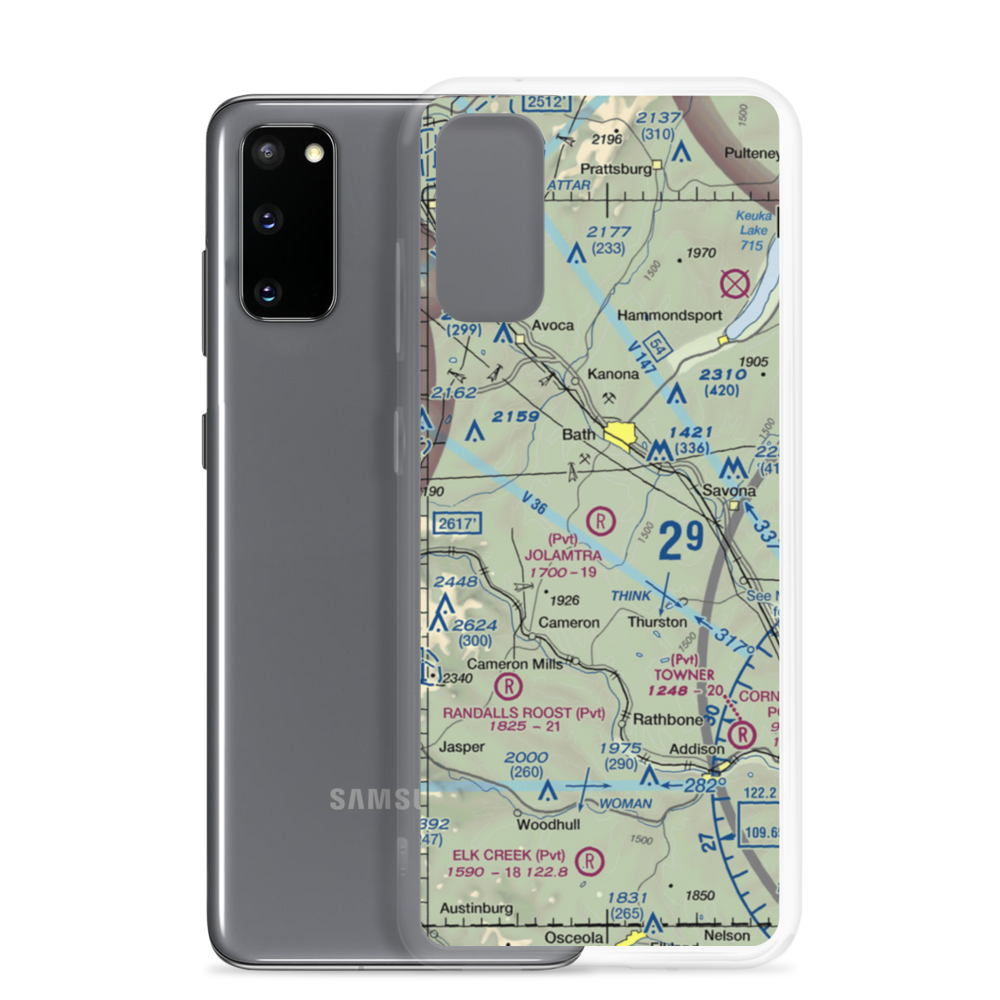 Jolamtra Landing Area Airport (23NY) VFR Sectional Samsung Case Samsung Galaxy S20 model shown