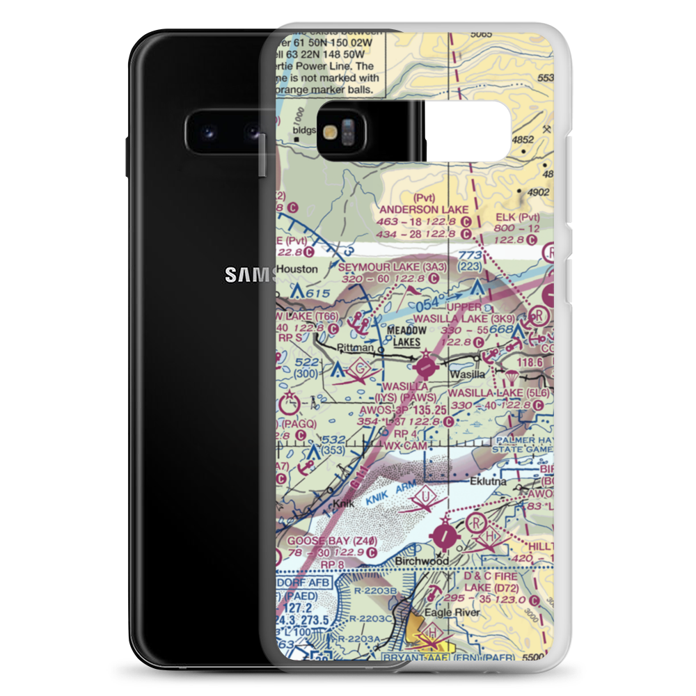 Jolly Field (AK79) VFR Sectional Samsung Case Samsung Galaxy S10+ model shown