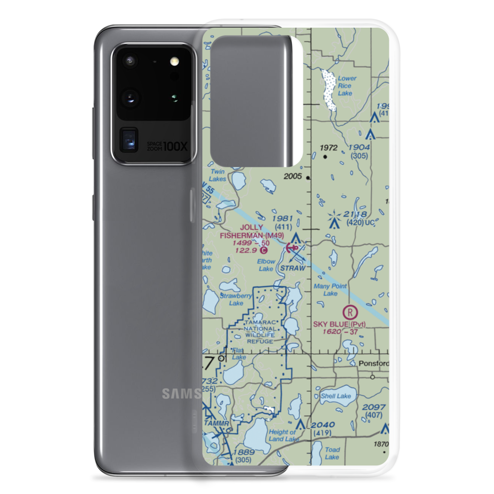 Jolly Fisherman Seaplane Base (M49) VFR Sectional Samsung Case Samsung Galaxy S20 Ultra model shown