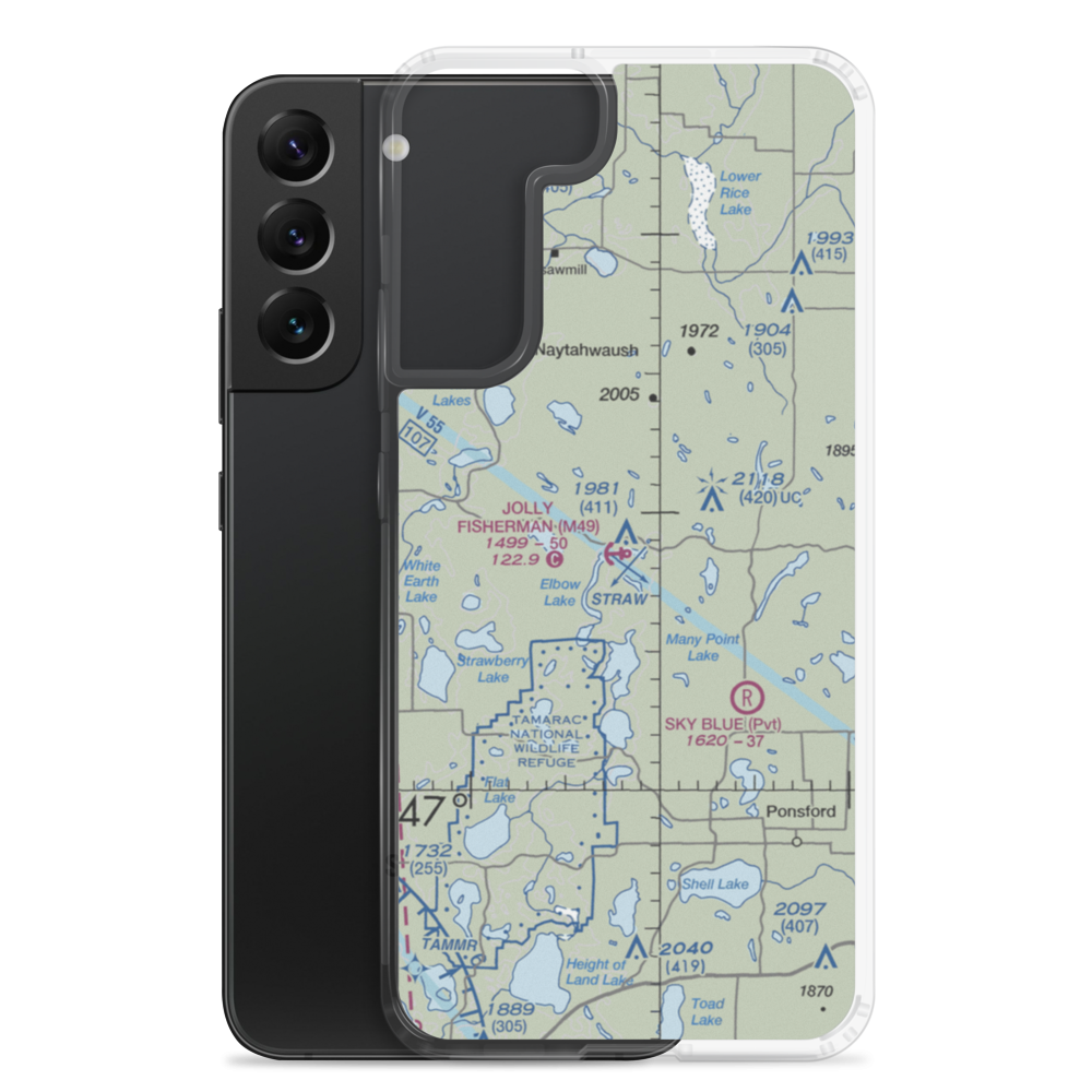 Jolly Fisherman Seaplane Base (M49) VFR Sectional Samsung Case Samsung Galaxy S22 Plus model shown