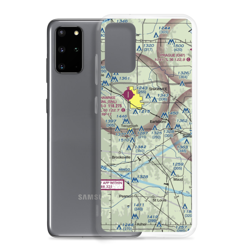 Jones Air Park (36OK) VFR Sectional Samsung Case Samsung Galaxy S20 Plus model shown