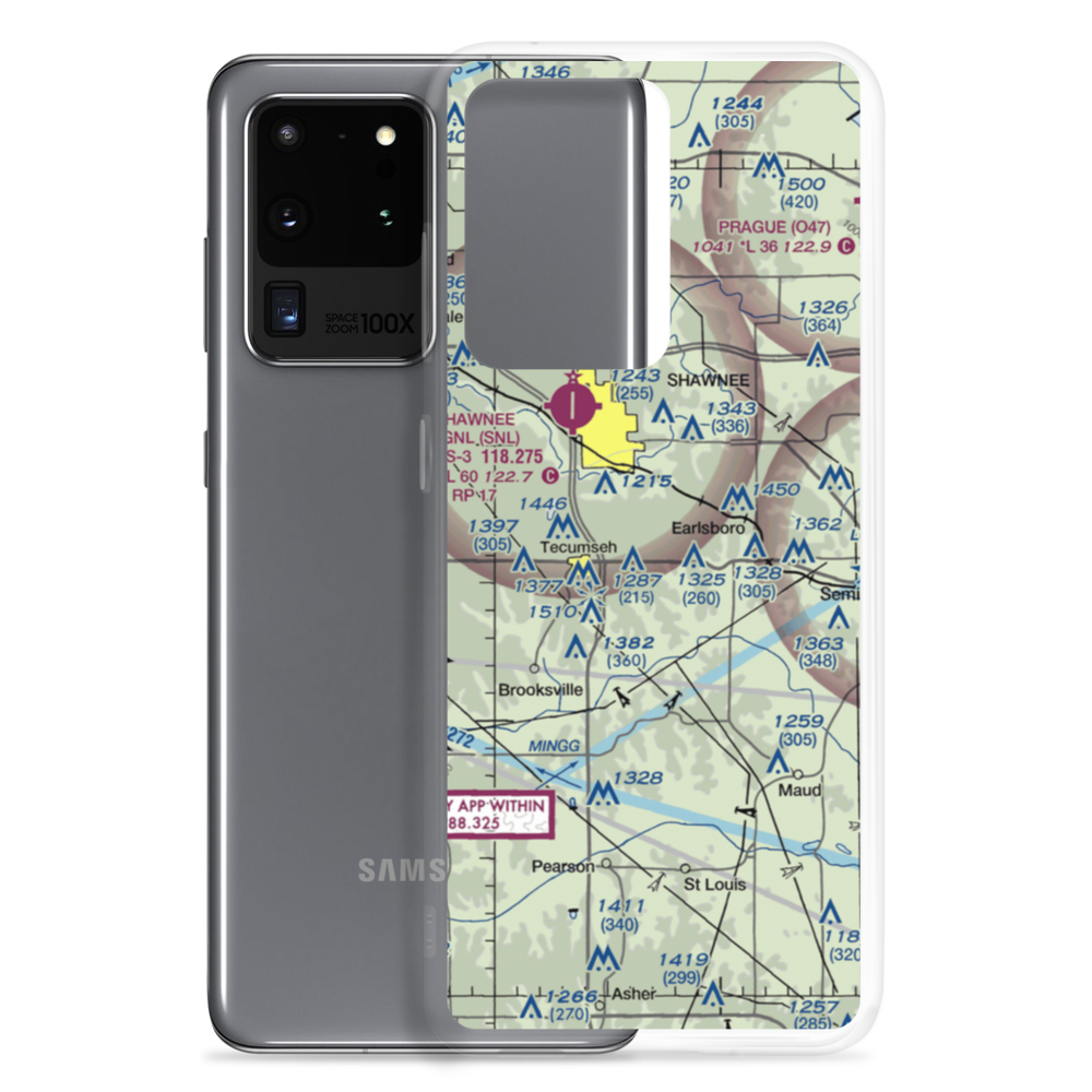 Jones Air Park (36OK) VFR Sectional Samsung Case Samsung Galaxy S20 Ultra model shown
