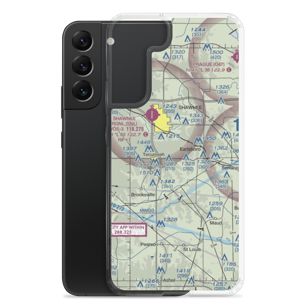 Jones Air Park (36OK) VFR Sectional Samsung Case Samsung Galaxy S22 Plus model shown