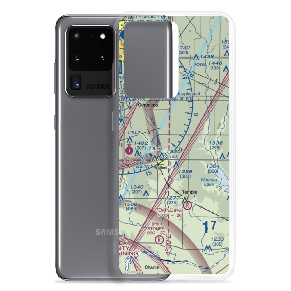 Jones Farm Field (OK12) VFR Sectional Samsung Case Samsung Galaxy S20 Ultra model shown