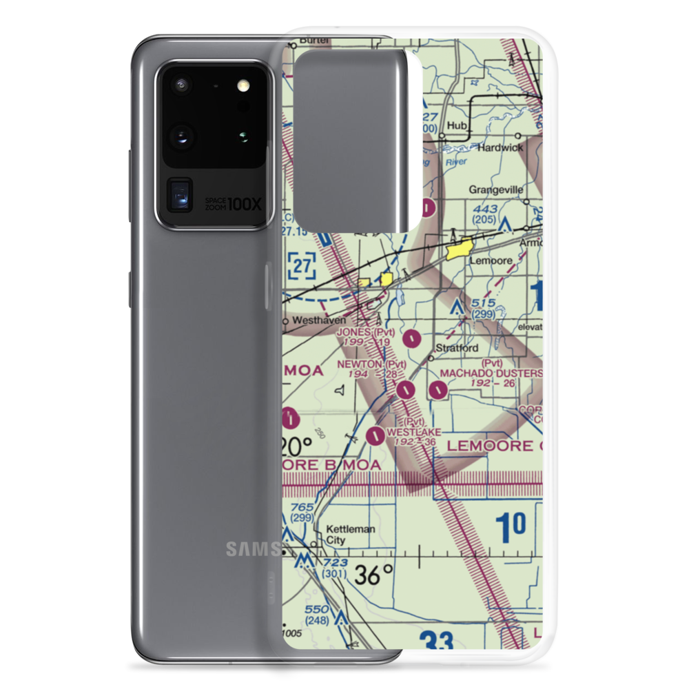 Jones Farms Airport (CA49) VFR Sectional Samsung Case Samsung Galaxy S20 Ultra model shown