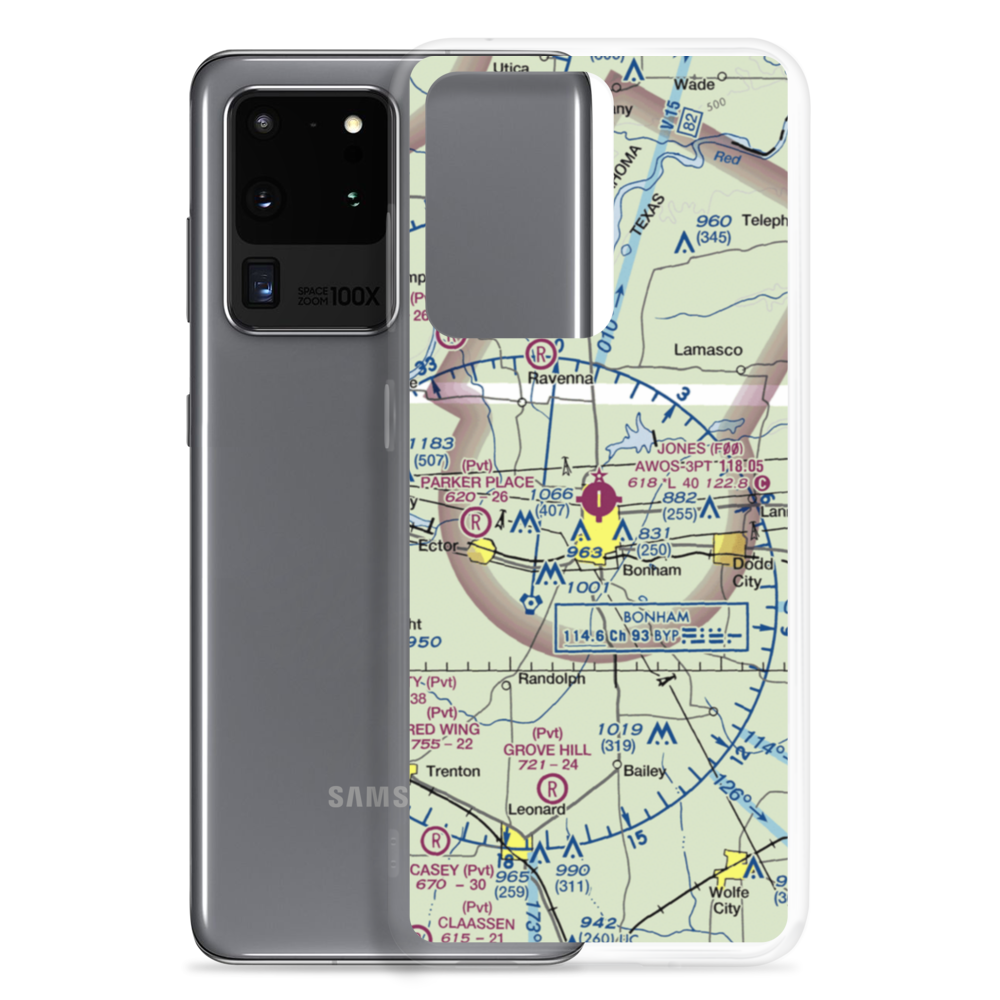 Jones Field (F00) VFR Sectional Samsung Case Samsung Galaxy S20 Ultra model shown
