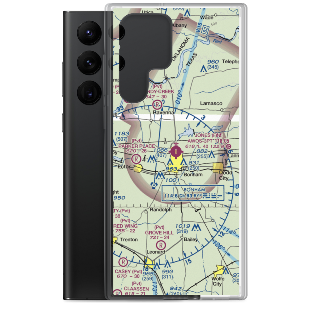 Jones Field (F00) VFR Sectional Samsung Case Samsung Galaxy S22 Ultra model shown