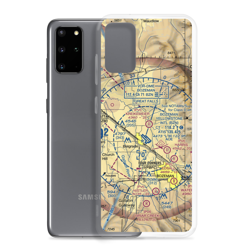 Jones Landing (05MT) VFR Sectional Samsung Case Samsung Galaxy S20 Plus model shown