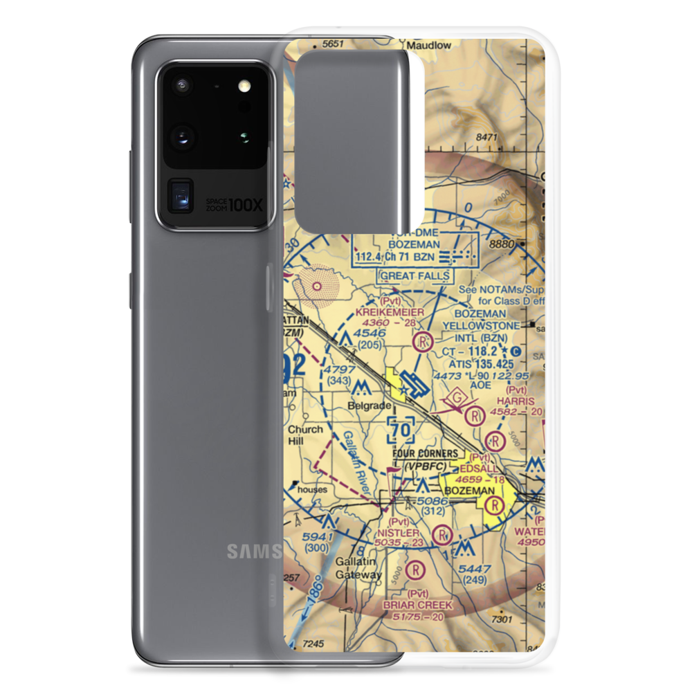 Jones Landing (05MT) VFR Sectional Samsung Case Samsung Galaxy S20 Ultra model shown