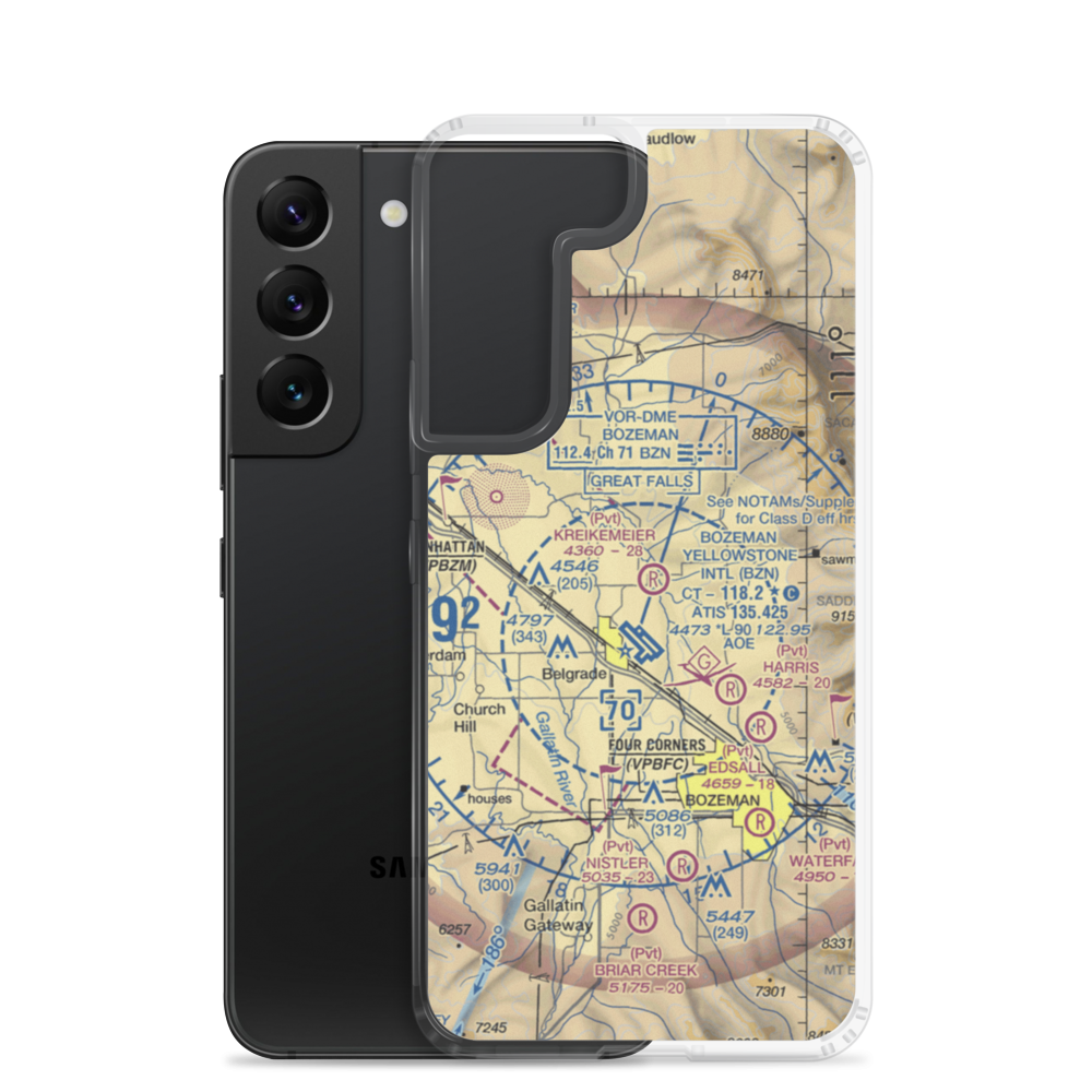 Jones Landing (05MT) VFR Sectional Samsung Case Samsung Galaxy S22 model shown