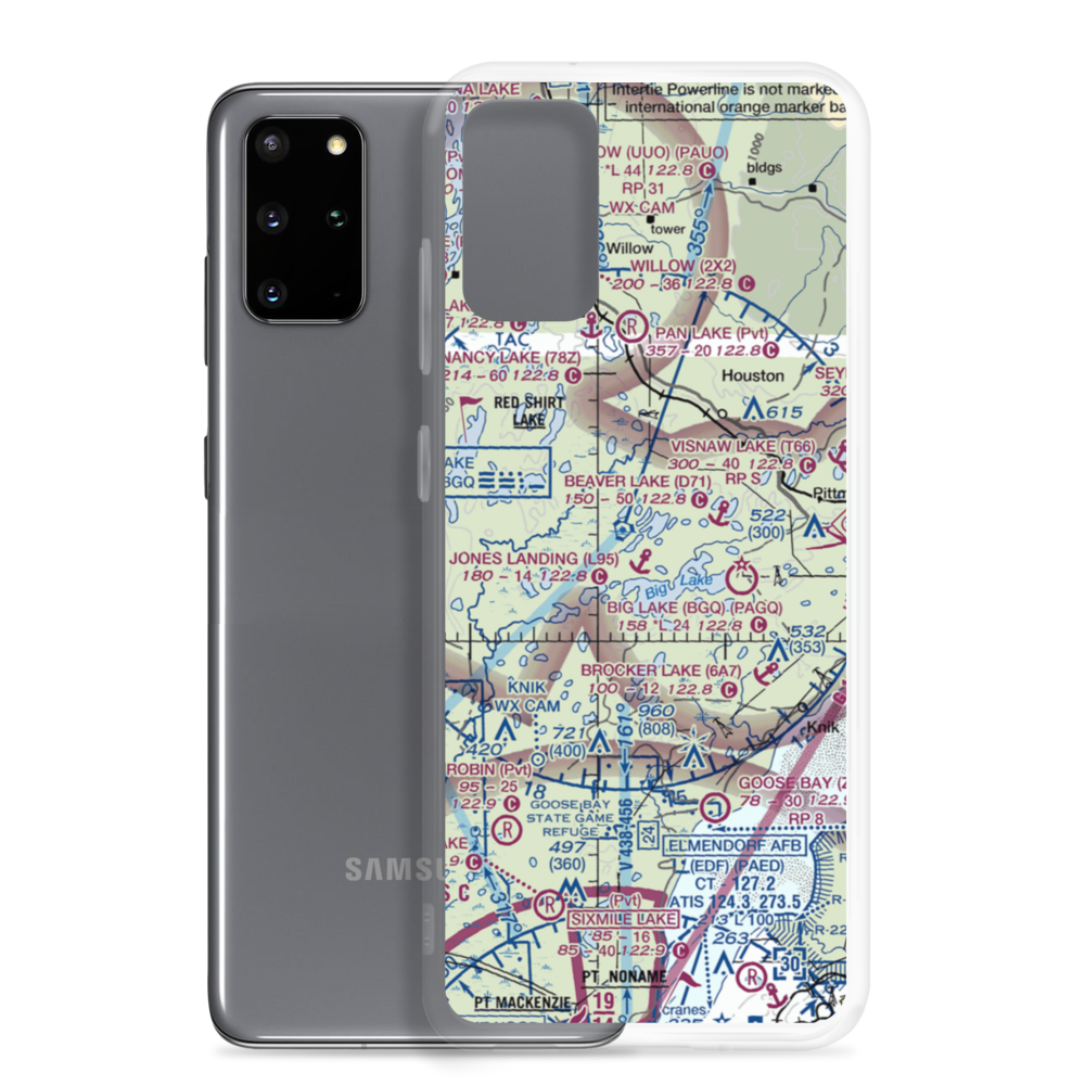 Jones Landing Seaplane Base (L95) VFR Sectional Samsung Case Samsung Galaxy S20 Plus model shown