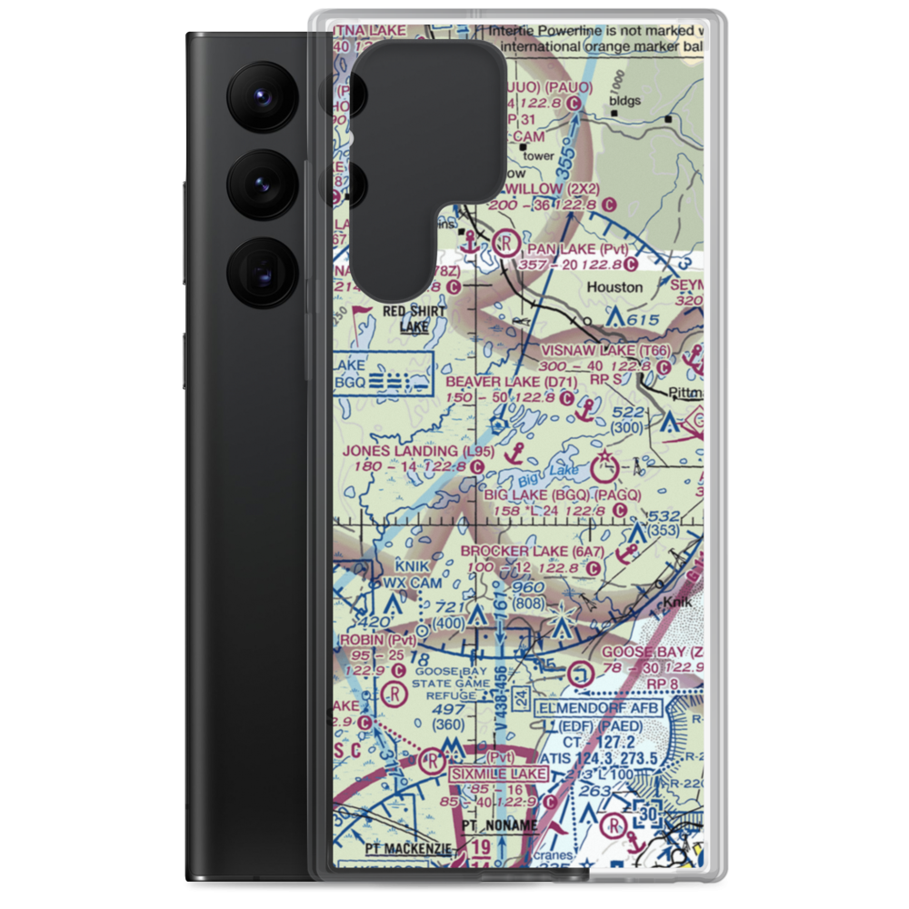 Jones Landing Seaplane Base (L95) VFR Sectional Samsung Case Samsung Galaxy S22 Ultra model shown