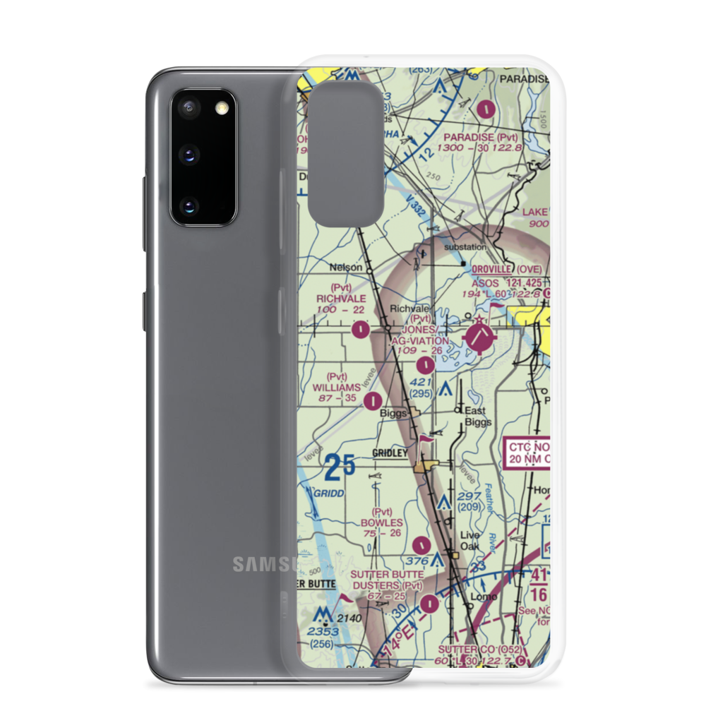 Jones/Ag-Viation Airport (CL23) VFR Sectional Samsung Case Samsung Galaxy S20 model shown