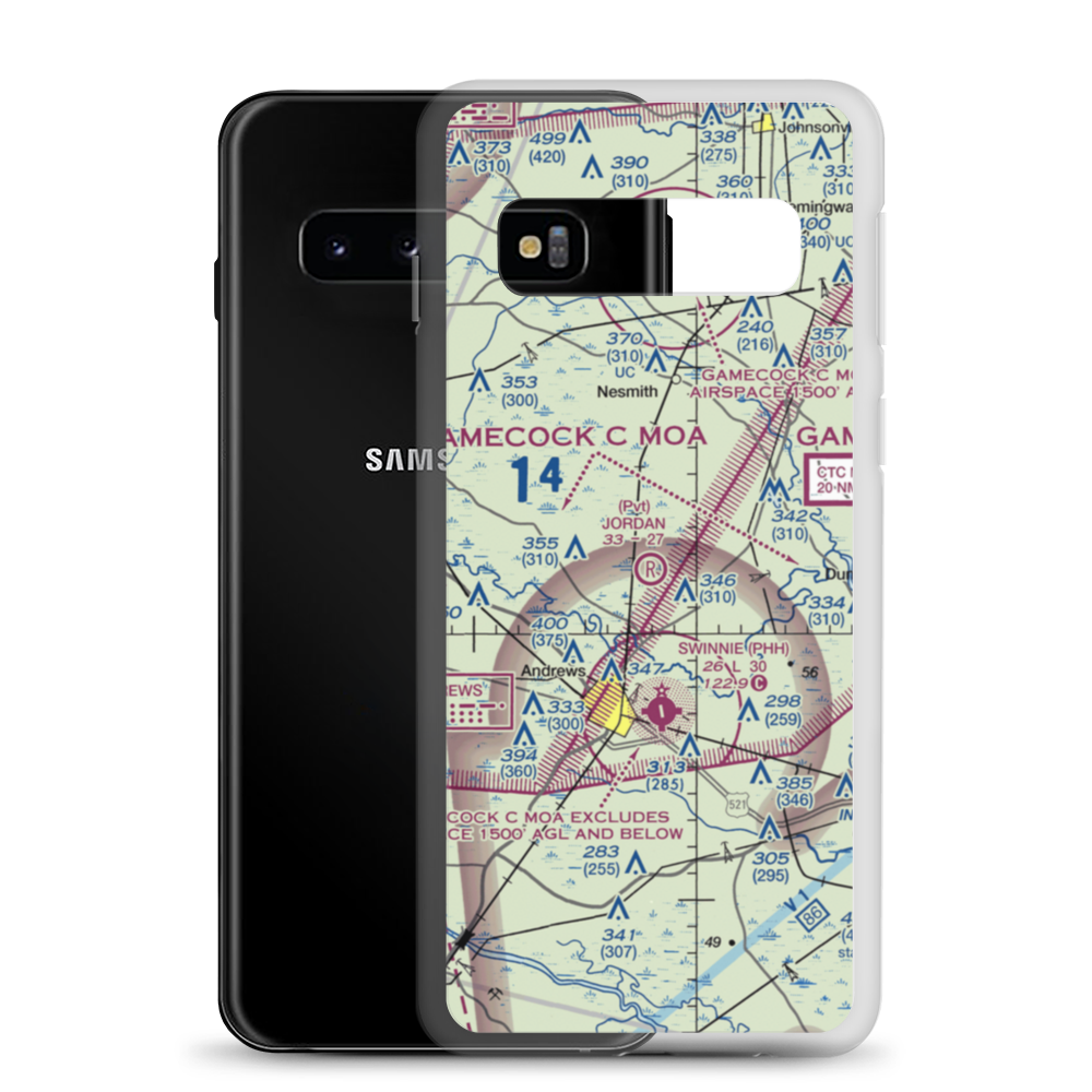 Jordan Airport (SC57) VFR Sectional Samsung Case Samsung Galaxy S10 model shown