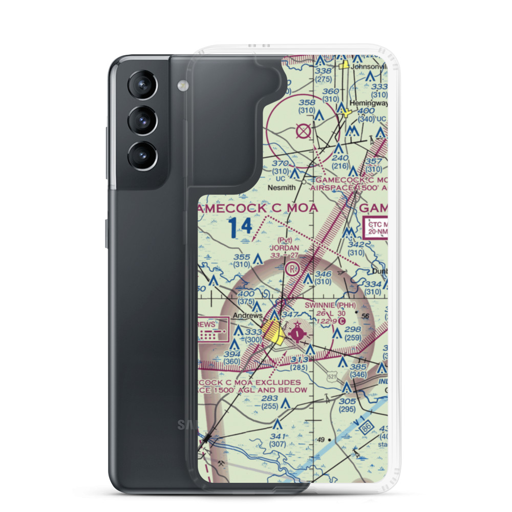 Jordan Airport (SC57) VFR Sectional Samsung Case Samsung Galaxy S21 model shown