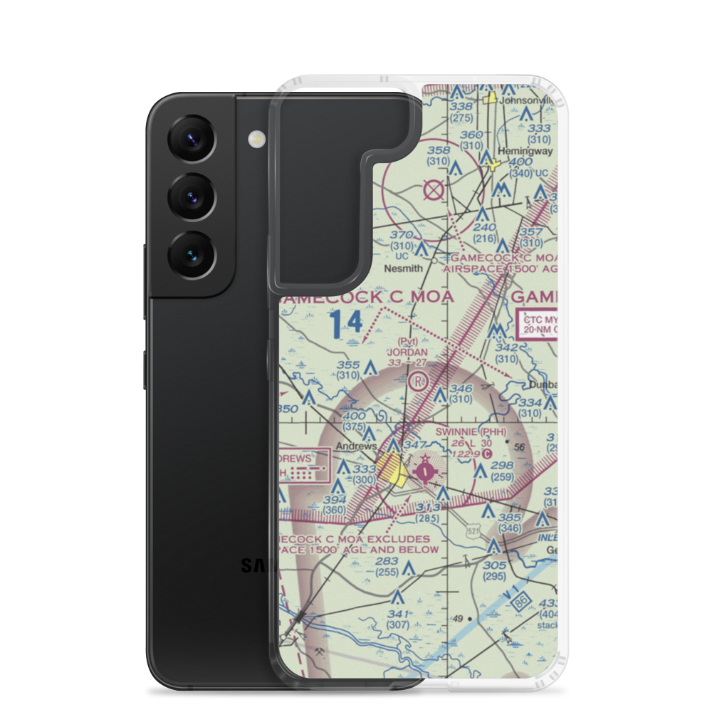 Jordan Airport (SC57) VFR Sectional Samsung Case Samsung Galaxy S22 model shown
