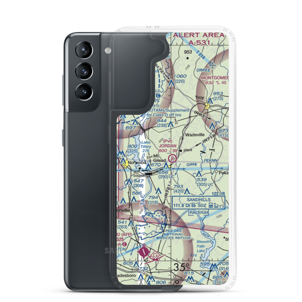Jordan Field (NR02) VFR Sectional Samsung Case Samsung Galaxy S21 model shown