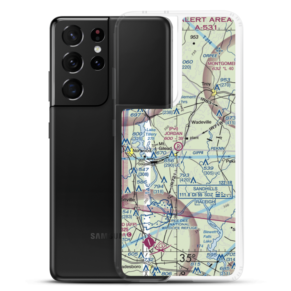 Jordan Field (NR02) VFR Sectional Samsung Case Samsung Galaxy S21 Ultra model shown
