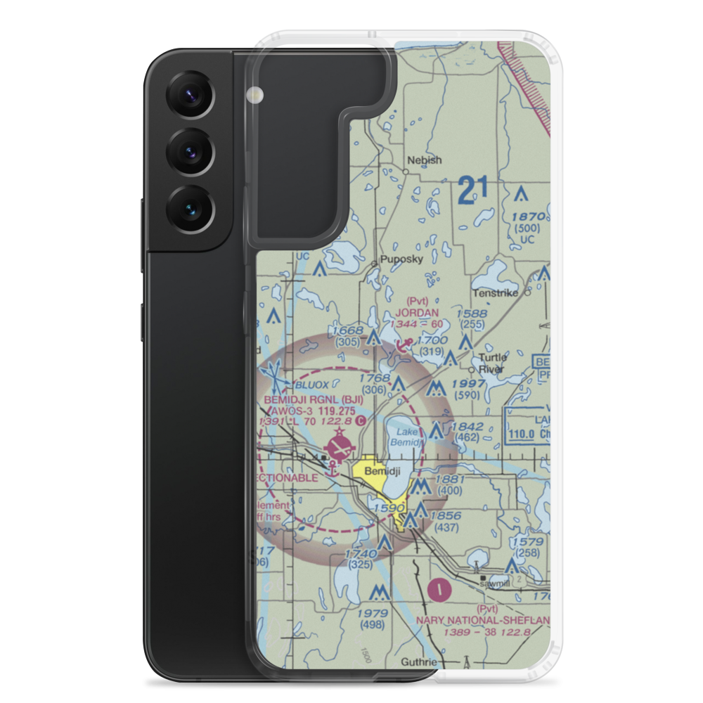 Jordan Seaplane Base (MN05) VFR Sectional Samsung Case Samsung Galaxy S22 Plus model shown