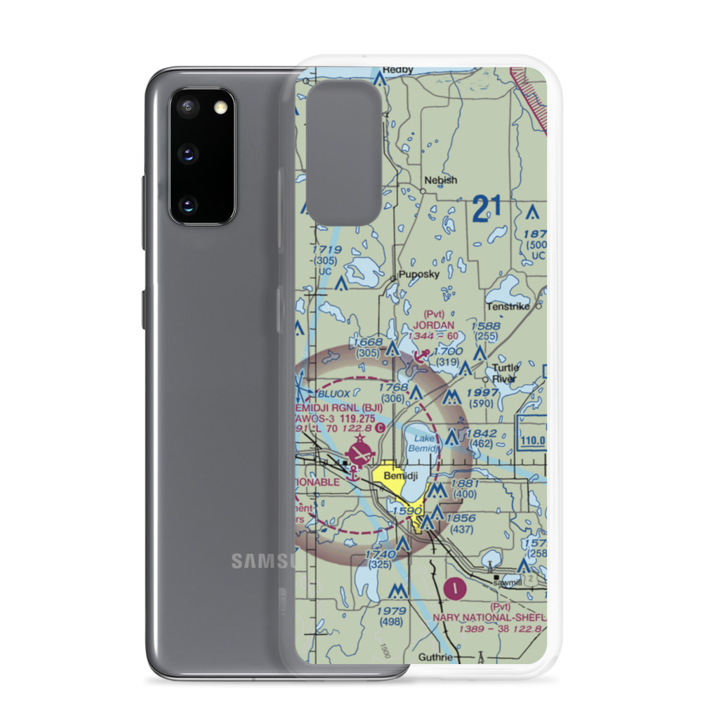 Jordan Seaplane Base (MN05) VFR Sectional Samsung Case Samsung Galaxy S20 model shown