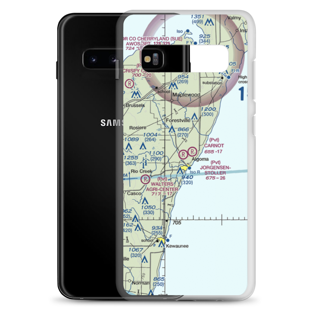 Jorgensen - Stoller Airport (1WI8) VFR Sectional Samsung Case Samsung Galaxy S10+ model shown