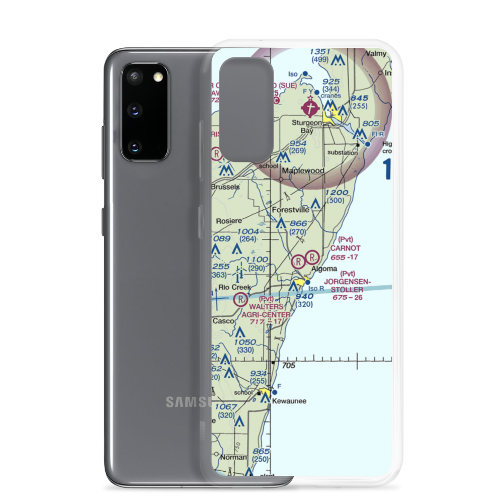 Jorgensen - Stoller Airport (1WI8) VFR Sectional Samsung Case Samsung Galaxy S20 model shown