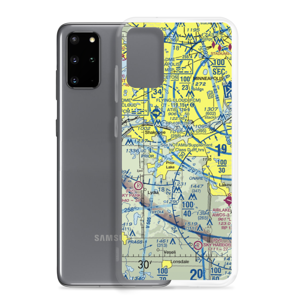 Jorgensen's Landing Seaplane Base (MY34) VFR Sectional Samsung Case Samsung Galaxy S20 Plus model shown