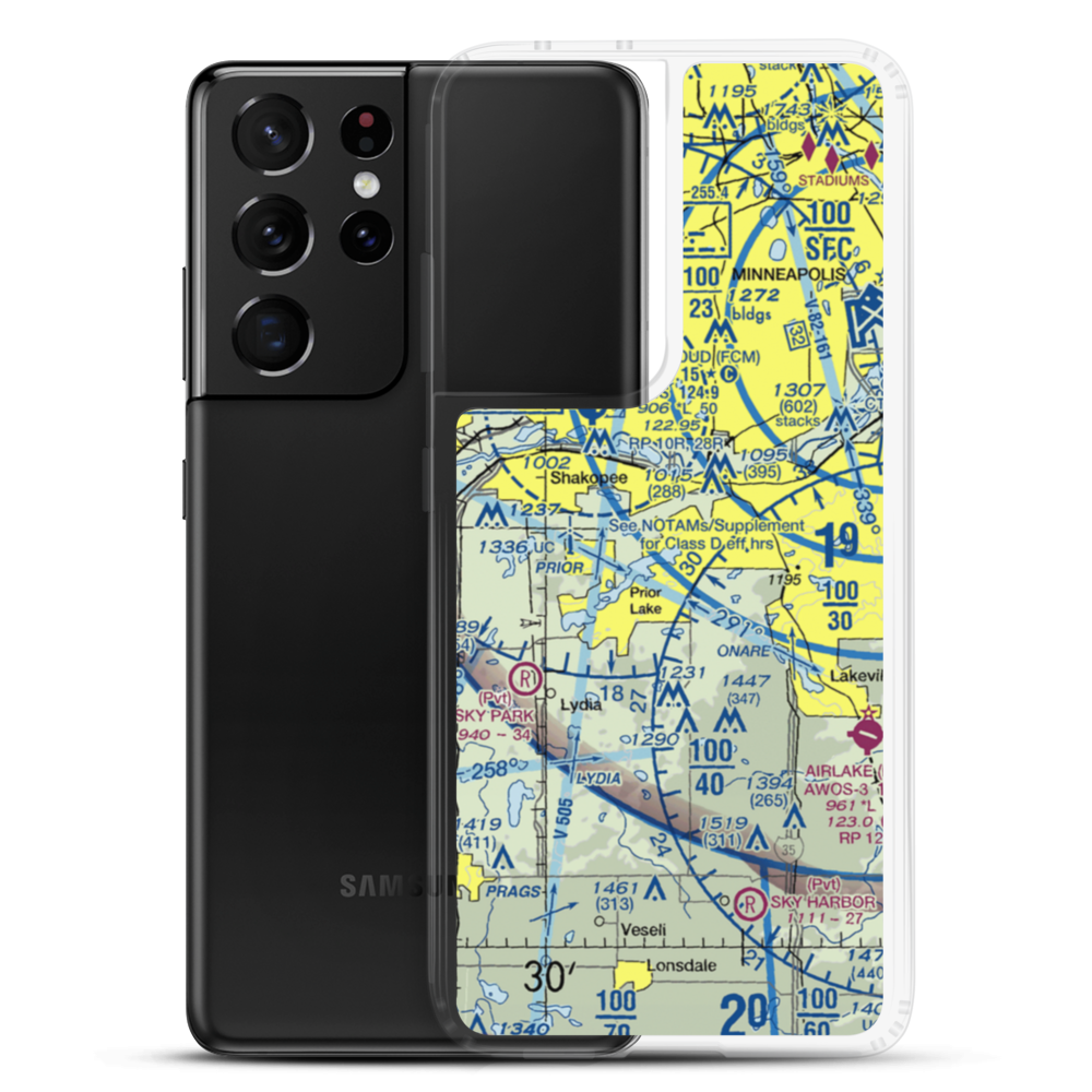 Jorgensen's Landing Seaplane Base (MY34) VFR Sectional Samsung Case Samsung Galaxy S21 Ultra model shown