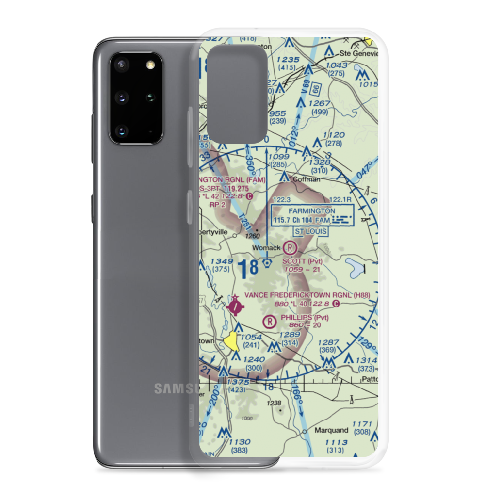 Joseph Scott Airport (MU22) VFR Sectional Samsung Case Samsung Galaxy S20 Plus model shown