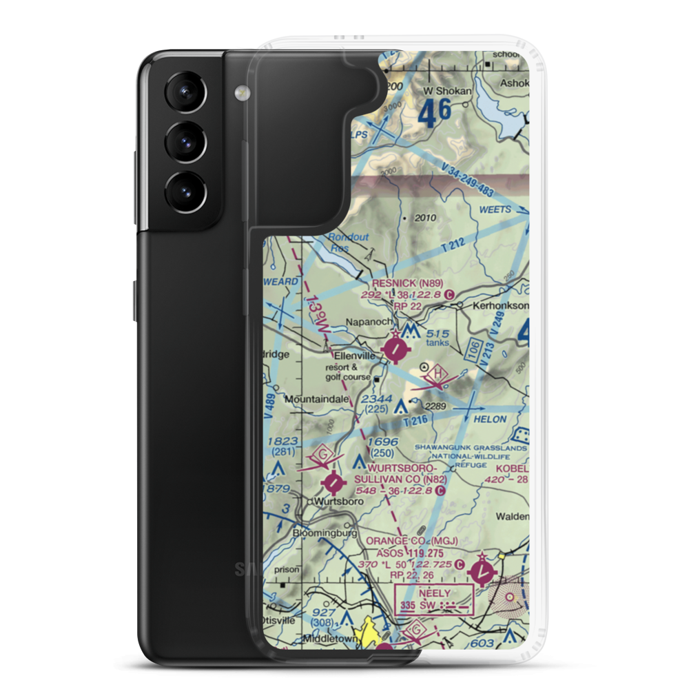 Joseph Y Resnick Airport (N89) VFR Sectional Samsung Case Samsung Galaxy S21 Plus model shown