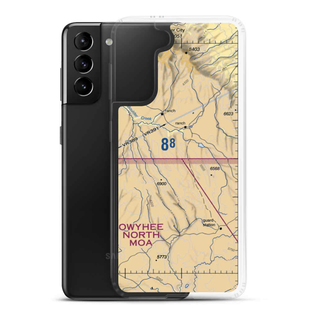 Josephine Ranch Airport (2ID3) VFR Sectional Samsung Case Samsung Galaxy S21 Plus model shown