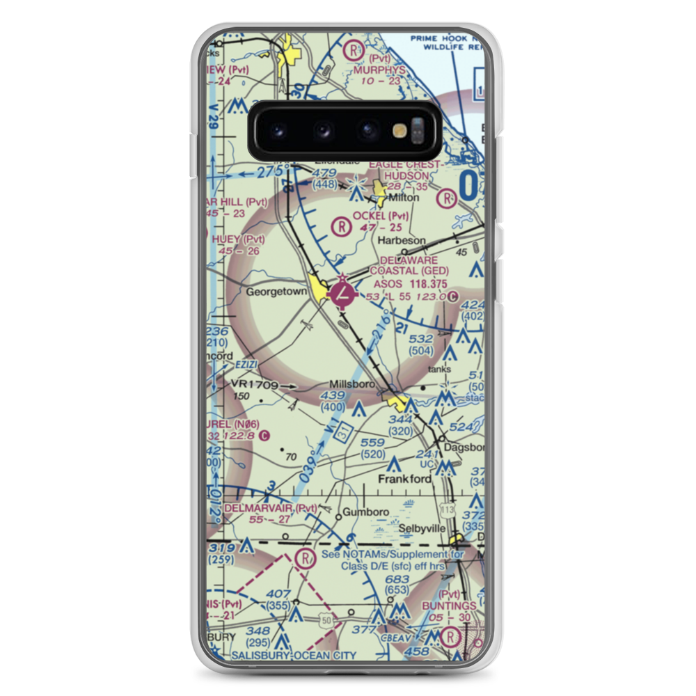 Josephs Airport (DE49) VFR Sectional Samsung Case Samsung Galaxy S10+ model shown