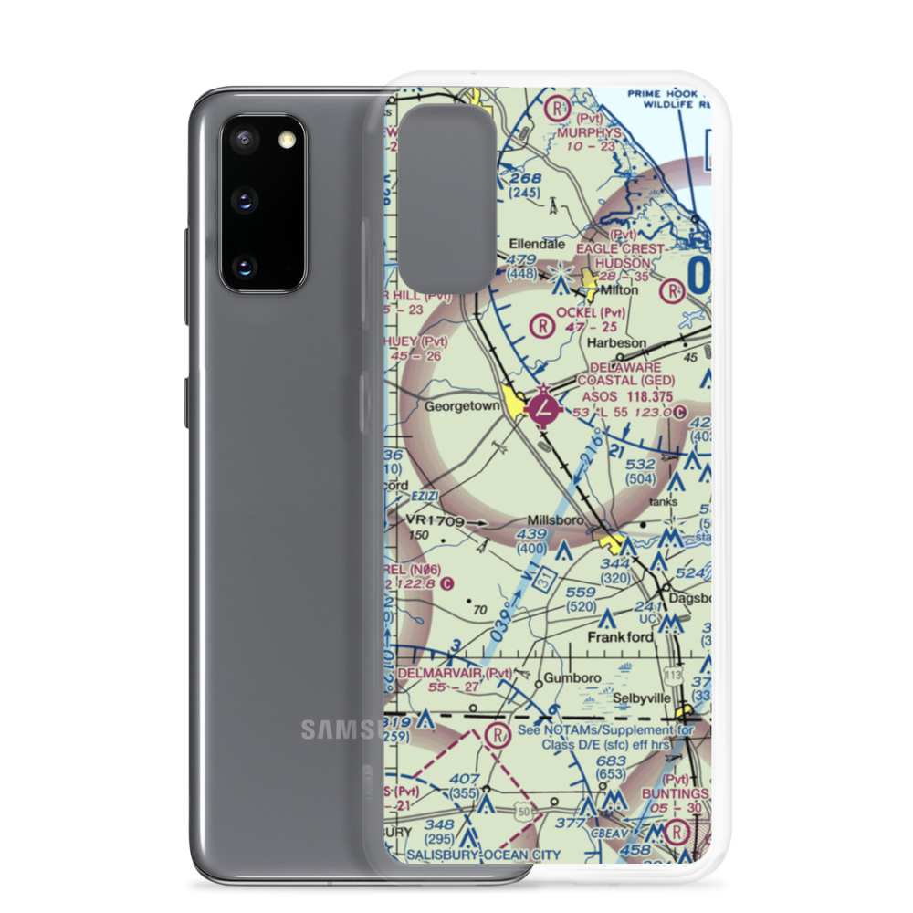 Josephs Airport (DE49) VFR Sectional Samsung Case Samsung Galaxy S20 model shown