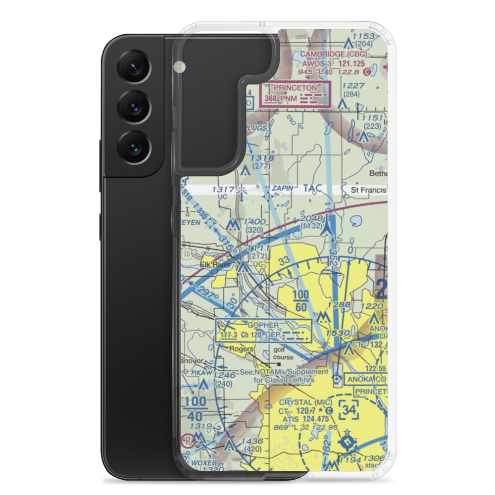 Joyner Airport (US-0052) VFR Sectional Samsung Case Samsung Galaxy S22 Plus model shown