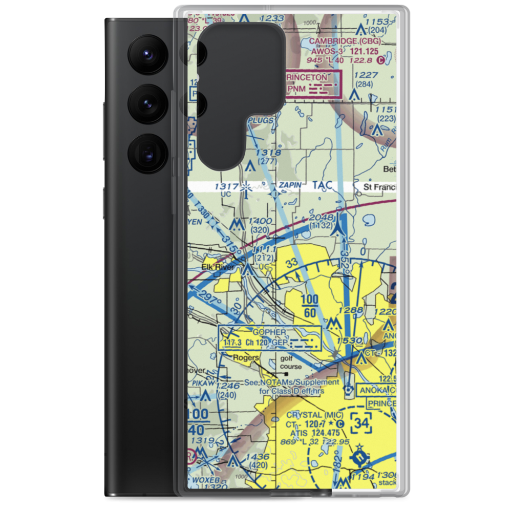 Joyner Airport (US-0052) VFR Sectional Samsung Case Samsung Galaxy S22 Ultra model shown