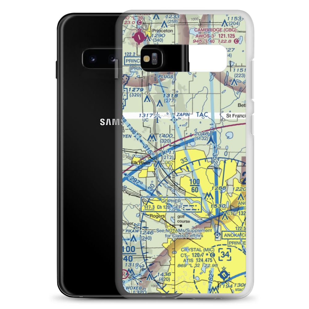 Joyner Airport (US-0052) VFR Sectional Samsung Case Samsung Galaxy S10+ model shown