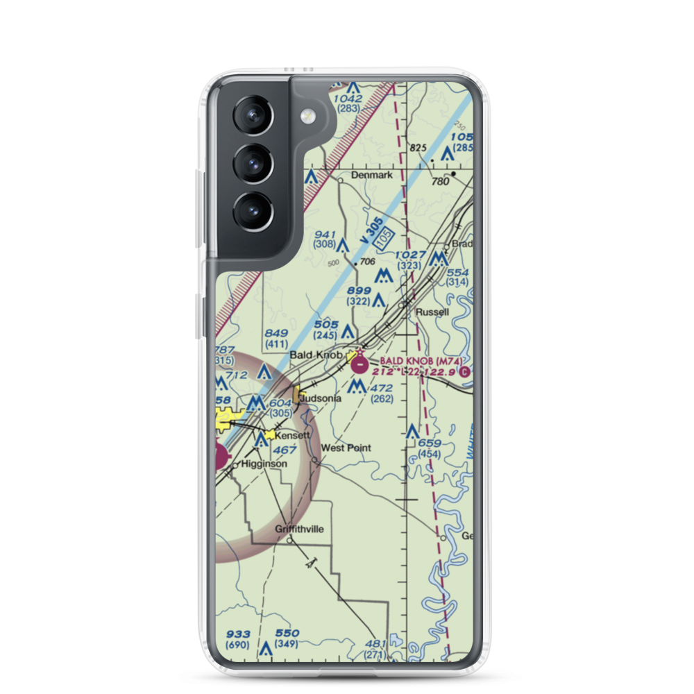Jps Field (JPS) VFR Sectional Samsung Case Samsung Galaxy S21 model shown