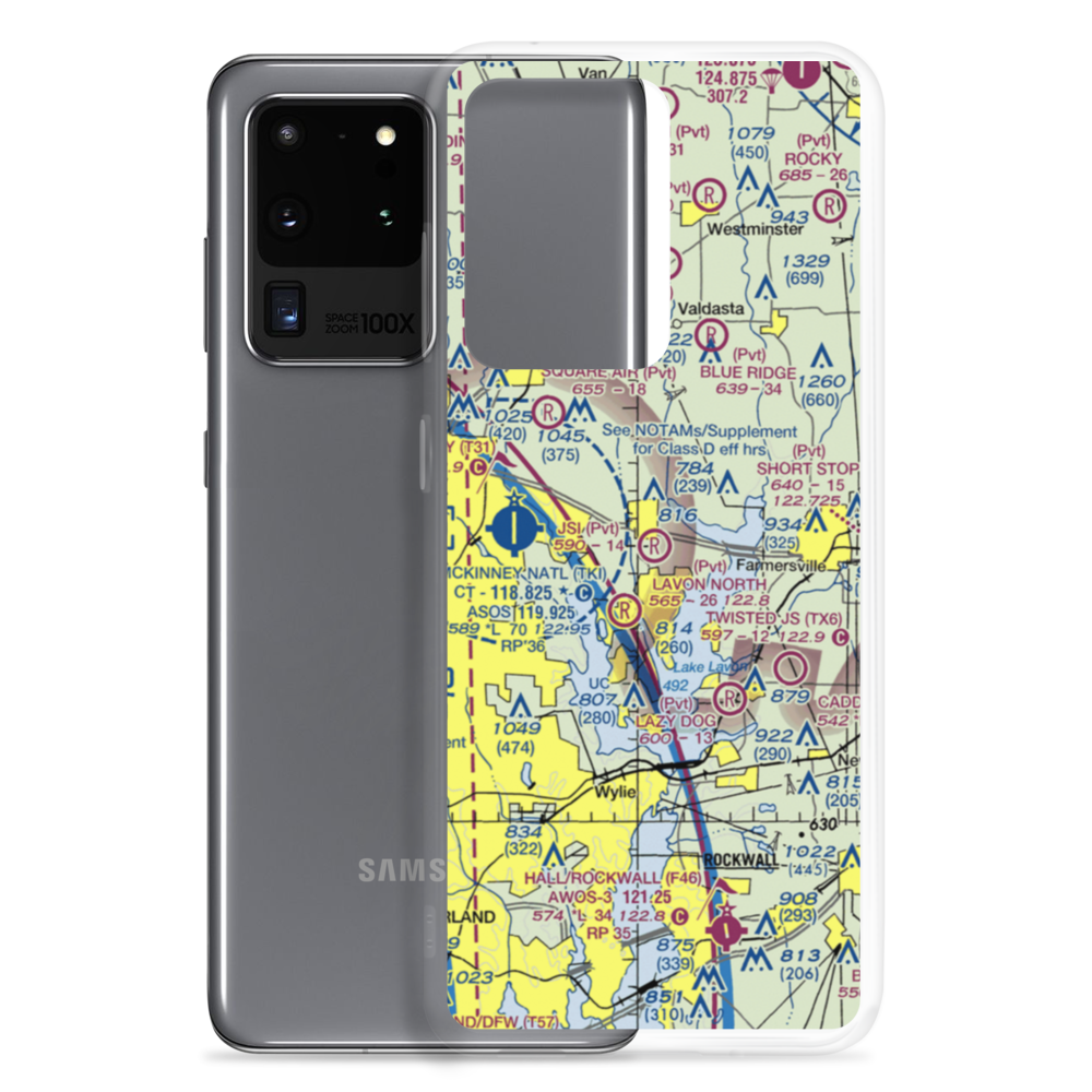 Jsi Airport (34TA) VFR Sectional Samsung Case Samsung Galaxy S20 Ultra model shown