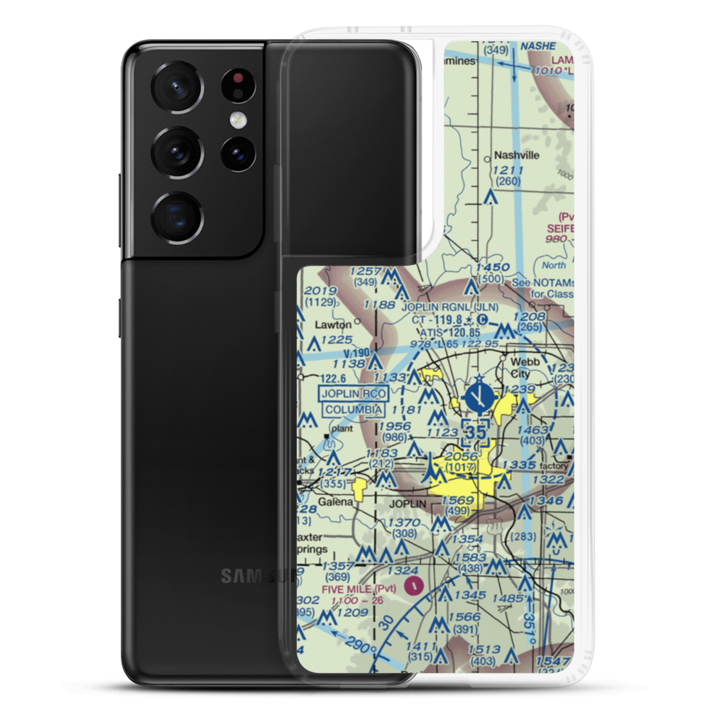 Jta Asbell Field (MO22) VFR Sectional Samsung Case Samsung Galaxy S21 Ultra model shown