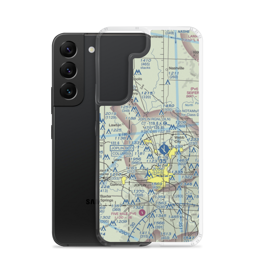Jta Asbell Field (MO22) VFR Sectional Samsung Case Samsung Galaxy S22 model shown