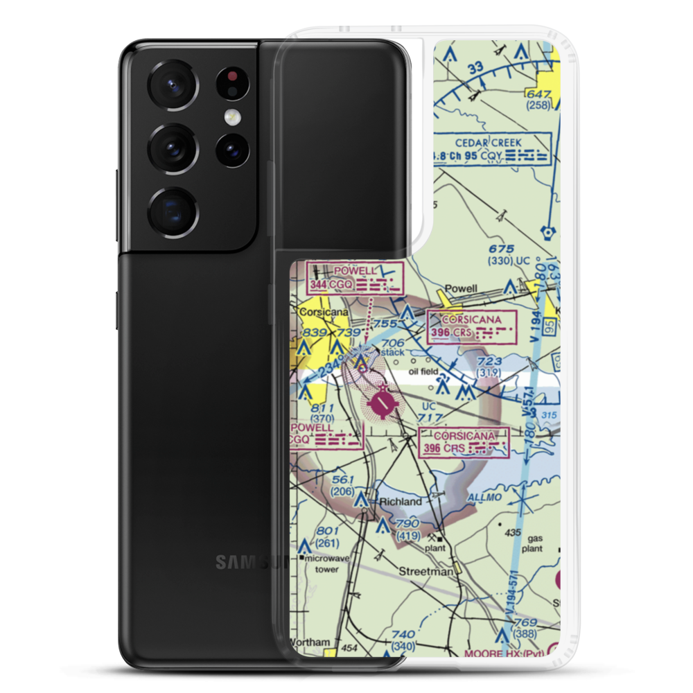 Jtj Ranch Airport (6TX6) VFR Sectional Samsung Case Samsung Galaxy S21 Ultra model shown