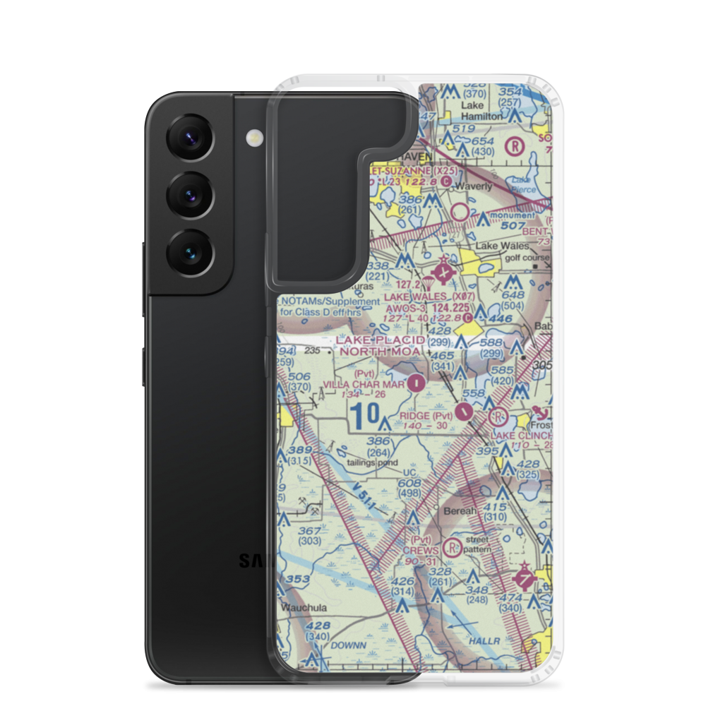 Jubilee Acres Airport (FD10) VFR Sectional Samsung Case Samsung Galaxy S22 model shown