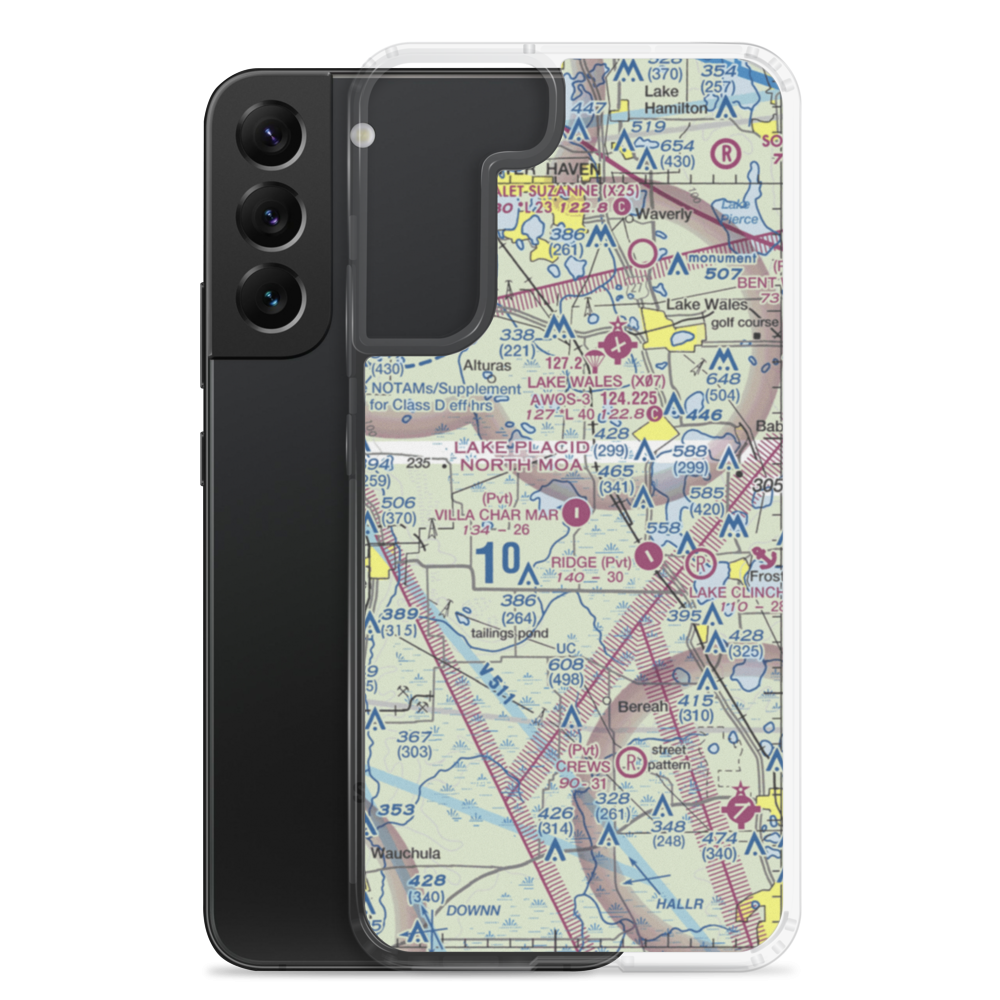 Jubilee Acres Airport (FD10) VFR Sectional Samsung Case Samsung Galaxy S22 Plus model shown