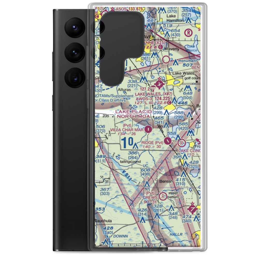 Jubilee Acres Airport (FD10) VFR Sectional Samsung Case Samsung Galaxy S22 Ultra model shown