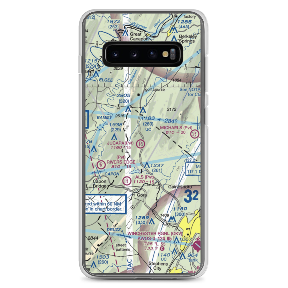 Jucapa Farms Airport (9VG9) VFR Sectional Samsung Case Samsung Galaxy S10+ model shown