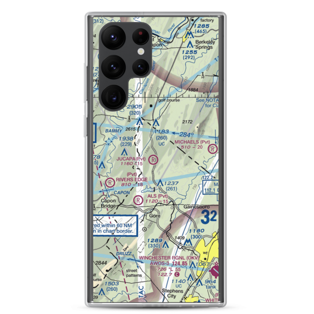 Jucapa Farms Airport (9VG9) VFR Sectional Samsung Case Samsung Galaxy S22 Ultra model shown