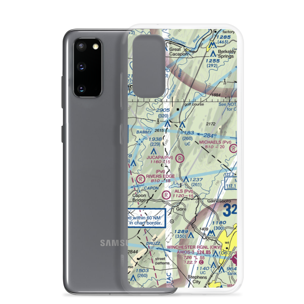 Jucapa Farms Airport (9VG9) VFR Sectional Samsung Case Samsung Galaxy S20 model shown