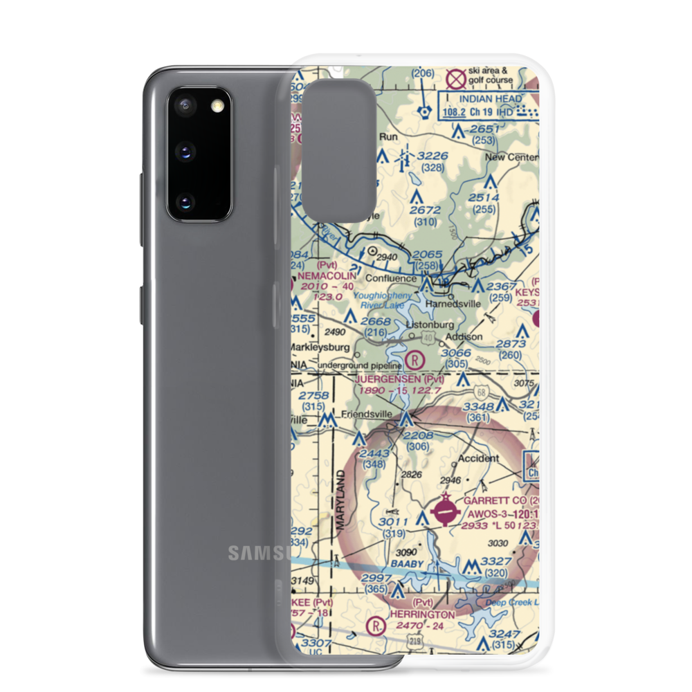 Juergensen Airpark and Maritime Facility Airport (PS27) VFR Sectional Samsung Case Samsung Galaxy S20 model shown